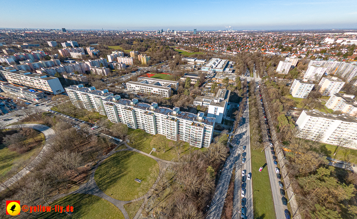 07.02.2023 - Luftbilder vom Haus für Kinder Mütterberatung in Neuperlache